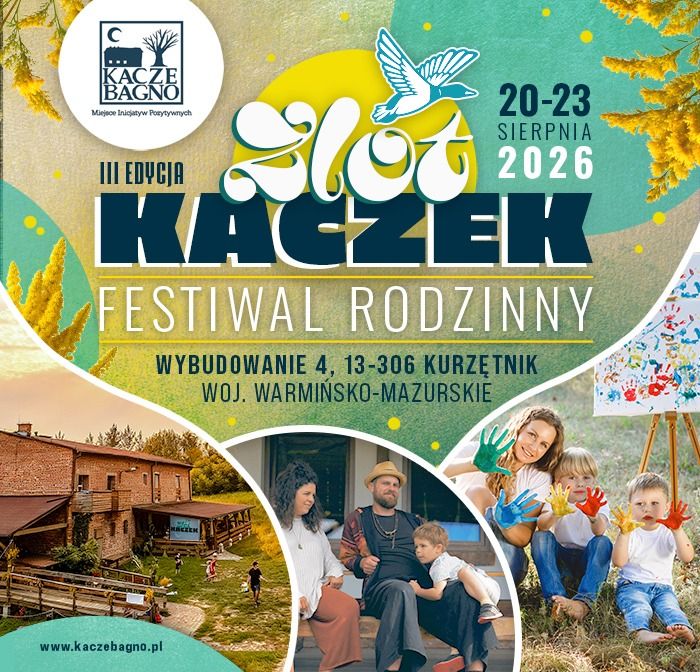 Festiwal Rodzinny Zlot Kaczek 20-23 sierpnia 2026