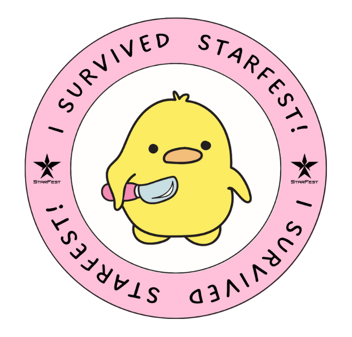 Naklejka „I survived StarFest”