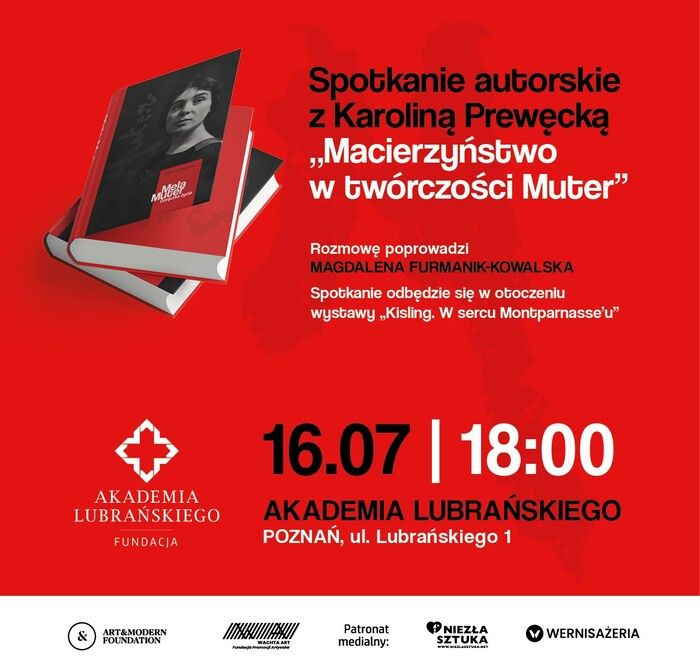  Spotkanie autorskie z Karoliną Prewęcką wokół książki „Mela Muter. Gorączka życia”