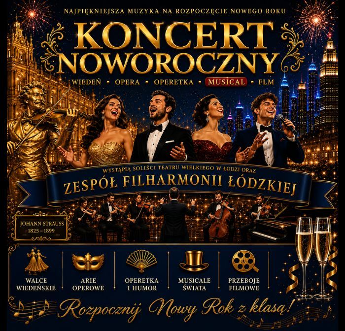 Koncert Noworoczny - Od Straussa aż po największe przeboje filmowe