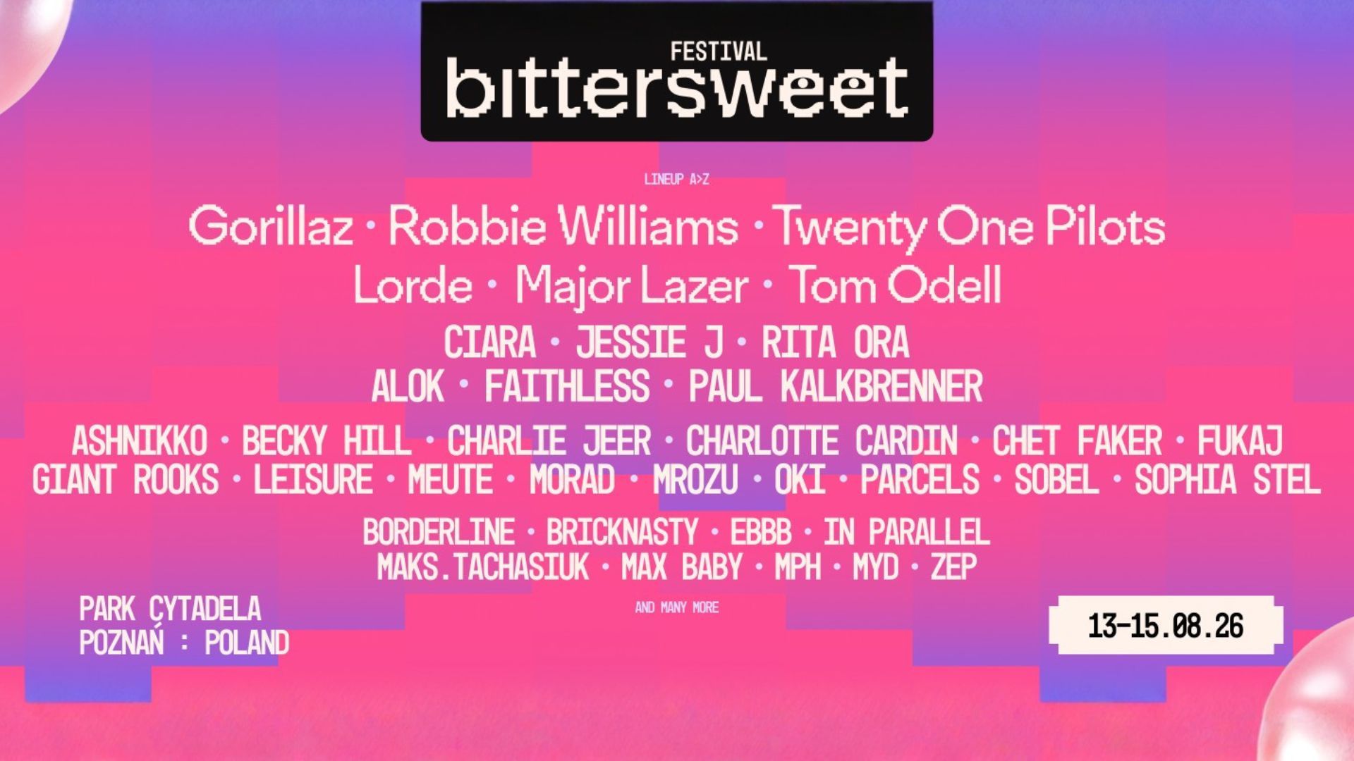 Bittersweet Festival 2026: Bilety na 3. dzień już w sprzedaży na ToBilet.pl!