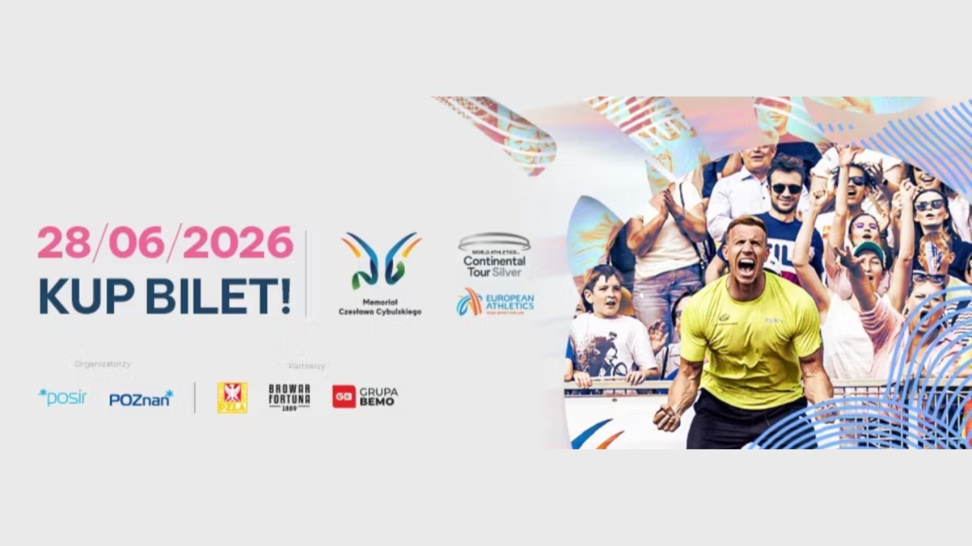 Wielkie święto lekkoatletyki wraca na Golęcin! Ruszyła sprzedaż biletów na Memoriał Czesława Cybulskiego 2026